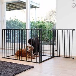 DogSpace Max Multi Dog lekhage med dörr SVART